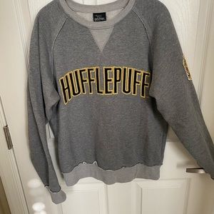 Harry Potter Hufflepuff Sweatshir, grey Sz S